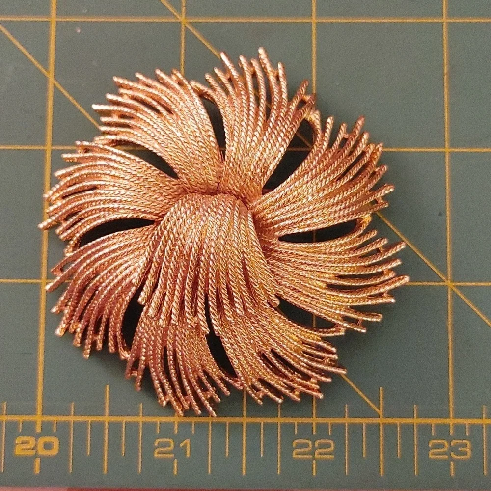 Vintage Monet Gold Brooch In the Cordelia Collection